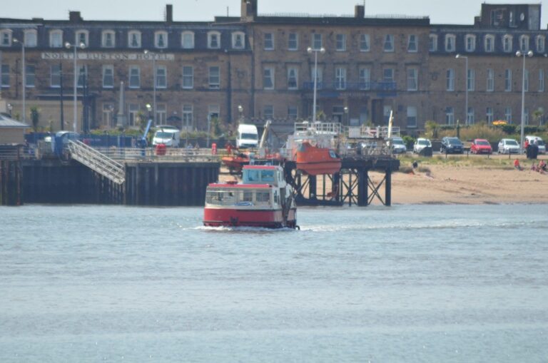 Fleetwood Ferry crossing the River Wyre to Knott End