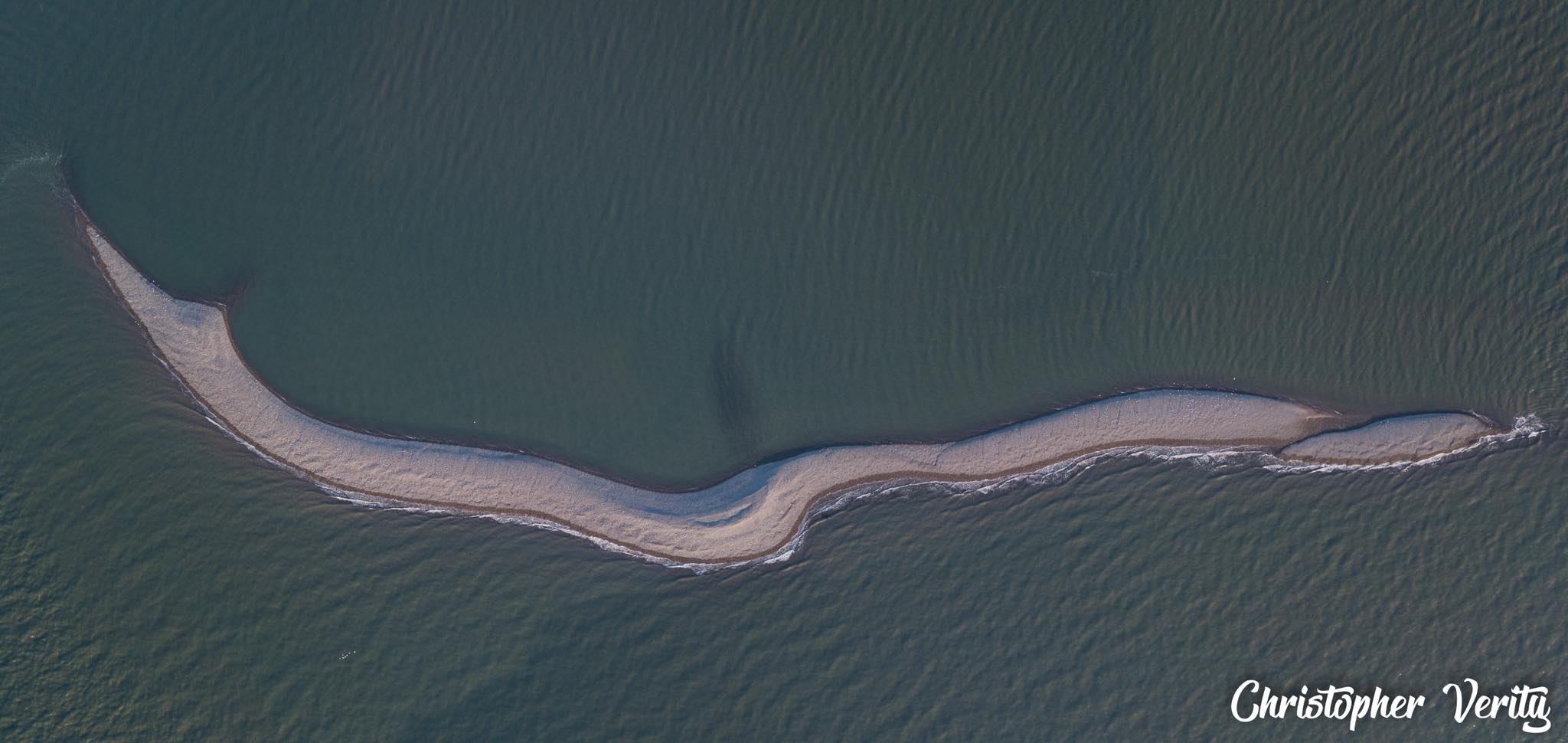 Offshore Shingle Island forming at Fleetwood. Photo: Christopher Verity