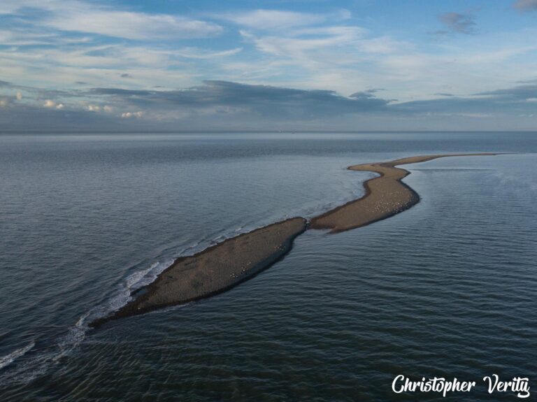 Offshore Shingle Island forming at Fleetwood. Photo: Christopher Verity