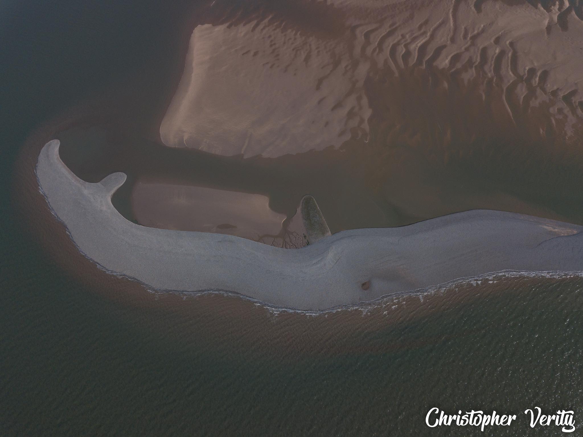 Offshore Shingle Island forming at Fleetwood. Photo: Christopher Verity