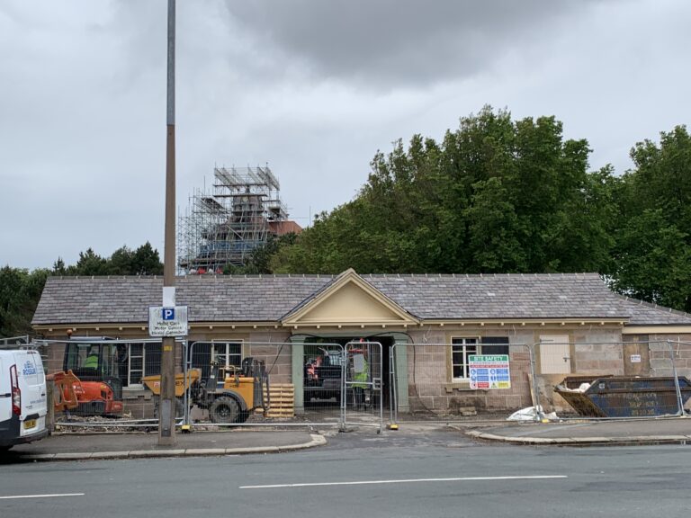 The Mount Lodge being restored. Photo: 10 June 2020