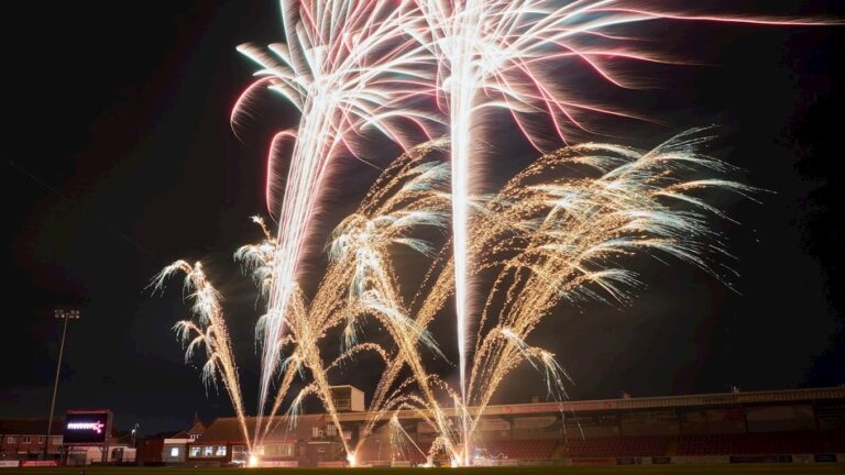 Fireworks at Fleetwood Town