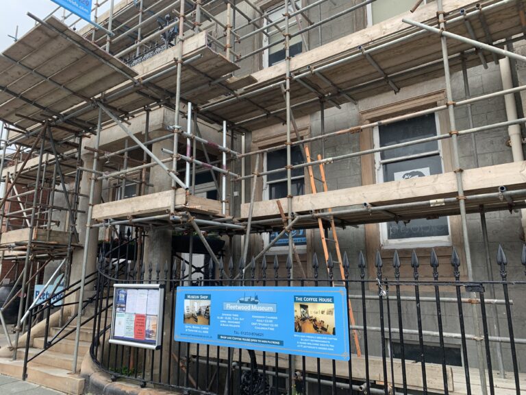 Good progress being made with the renovation of the exterior of Fleetwood Museum. July 2019