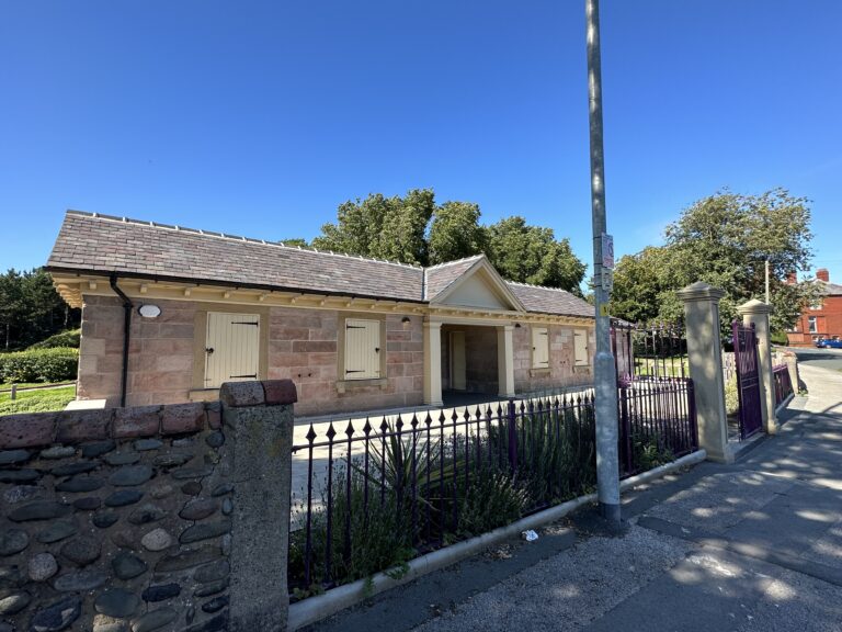 The restored Mount Lodge and Gatehouse
