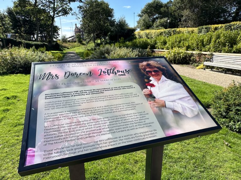 Tribute to Mrs Doreen Lofthouse at The Mount Gardens