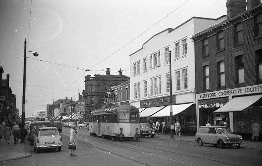 Old tram on Fleetwood high street. Photo: Dick Gillingham