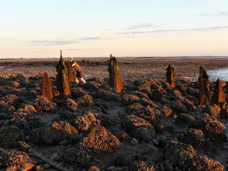 Remains of Fleetwood beach landmarks. Photo: George Booth