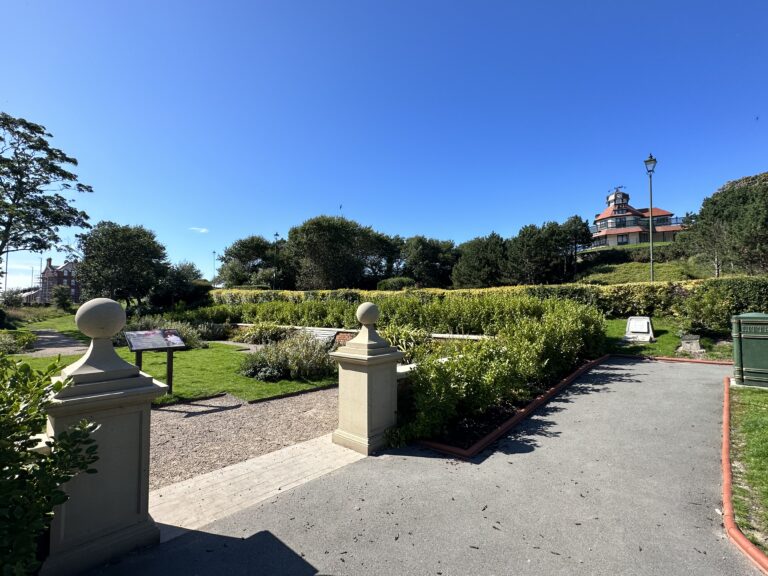Restored gardens to the rear of The Mount
