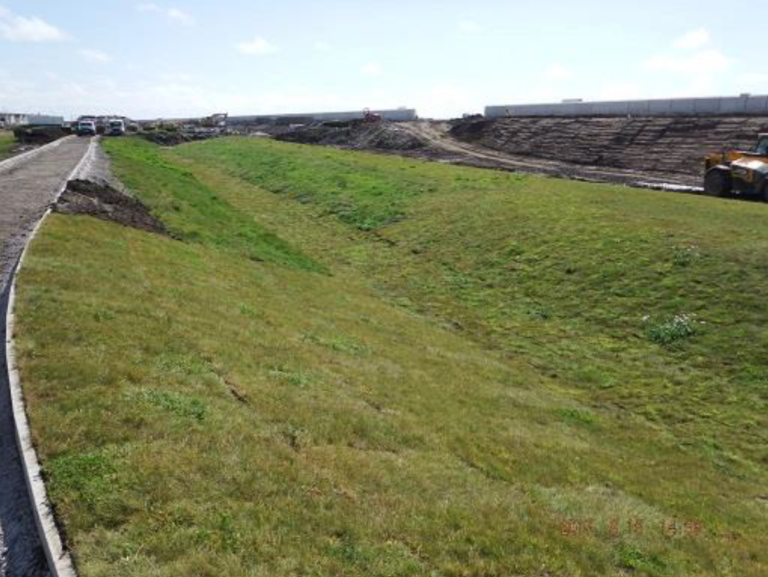 Building Larkholme Grasslands, August 2017