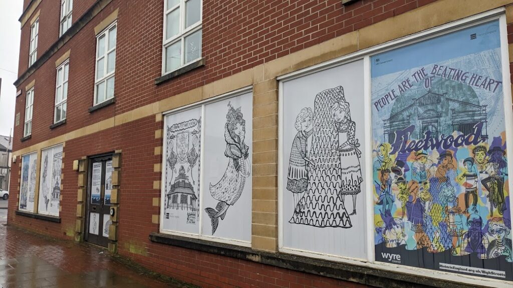 Laura Kate Draws illustrations on the former Regenda offices at Lord Street