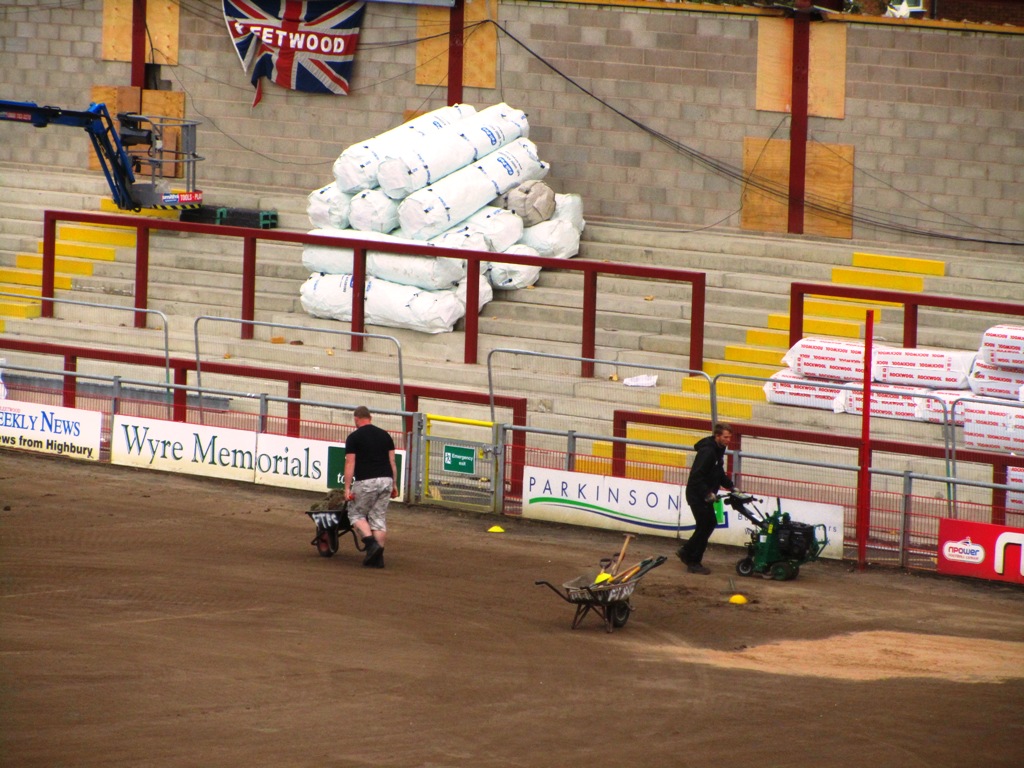 Applying all the seeds and fertilisers for an amazing pitch