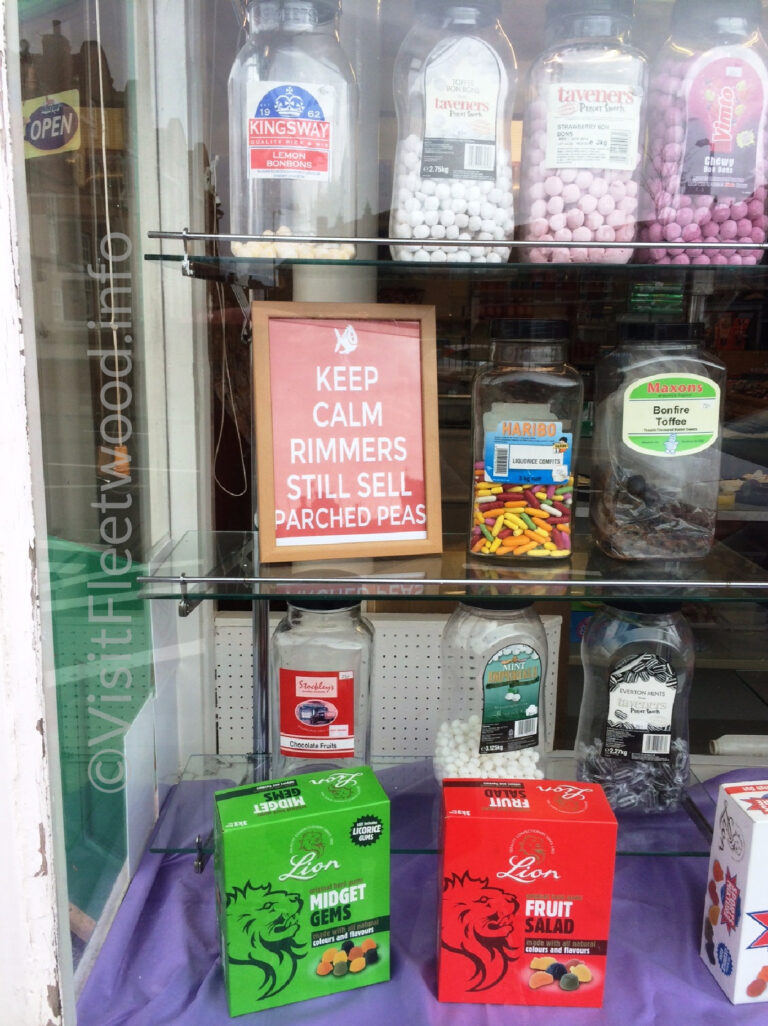 Keep calm, Rimmers still sell Parched Peas!
