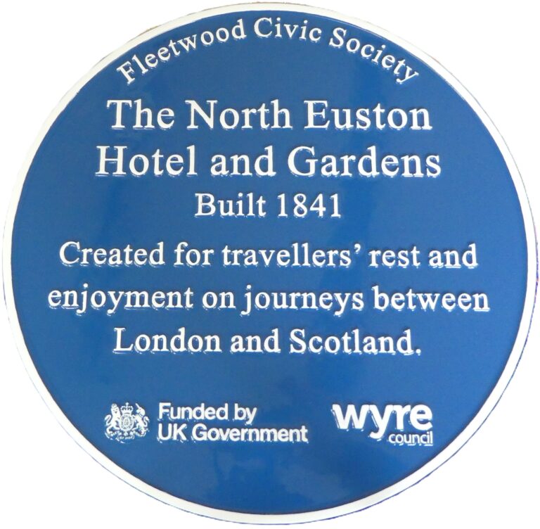 Blue Plaque for the North Euston Hotel & Gardens, Fleetwood